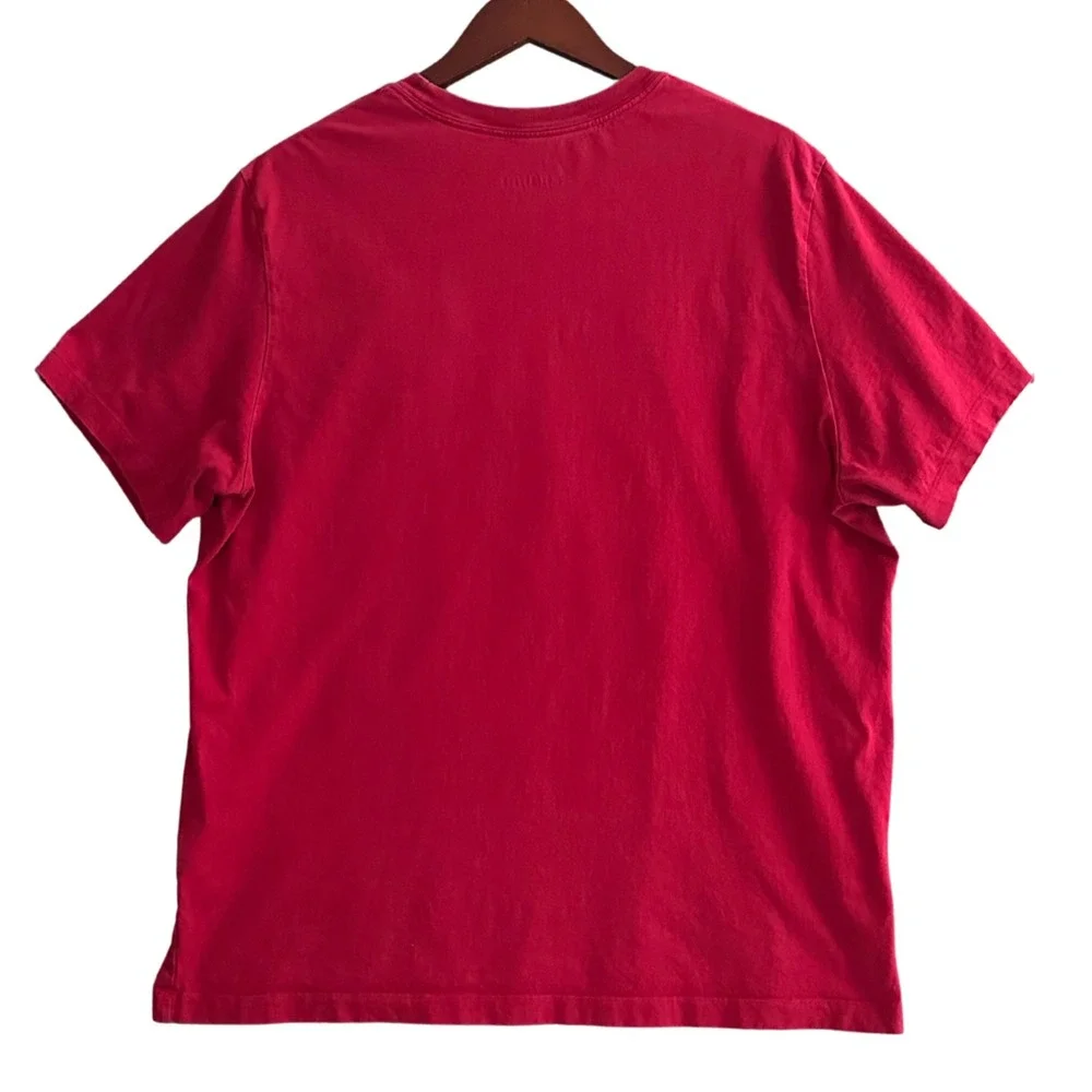 Jordan 4 Bred T-Shirt Jumpman Stack Flight Graphic Red Mens 2XL XXL FN5978-687